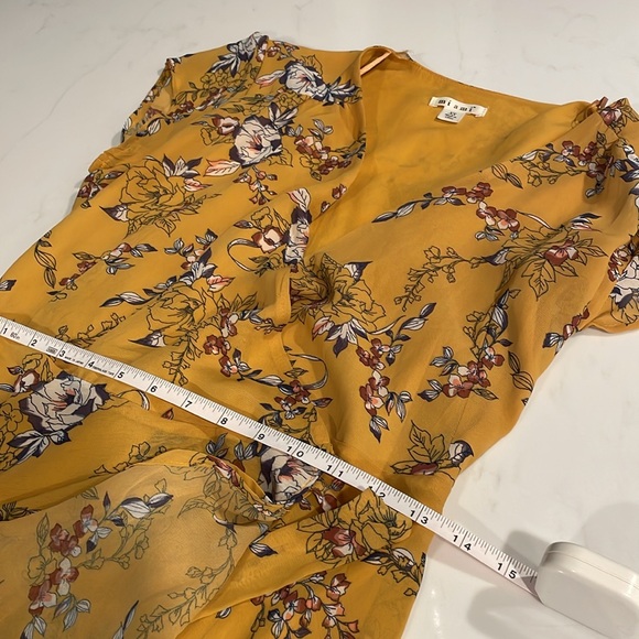 Mustard Maxi Wrap Dress - Picture 14 of 14